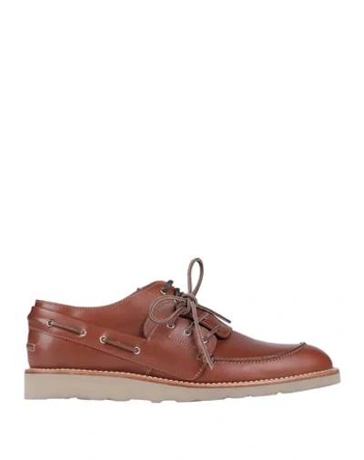 Shop Maison Margiela Man Lace-up Shoes Brown Size 12 Soft Leather