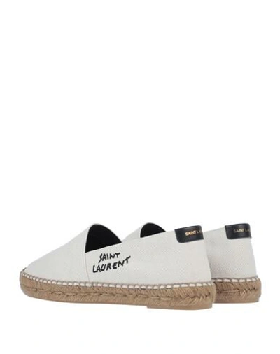 Saint Laurent Black Embroidered Logo Espadrilles