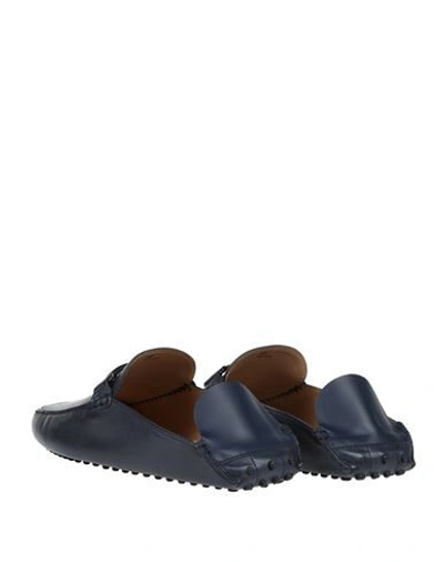 Tod's Man Mules & Clogs Midnight Blue Size 8 Soft Leather In Dark Blue