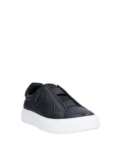 Leather Tasco Slip-on Sneakers In Black