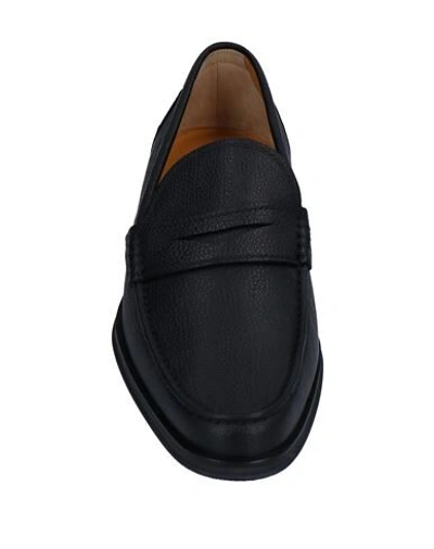 Shop A.testoni A. Testoni Man Loafers Black Size 6.5 Soft Leather