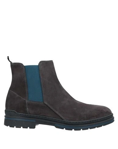 Shop Cafènoir Man Ankle Boots Steel Grey Size 7 Soft Leather