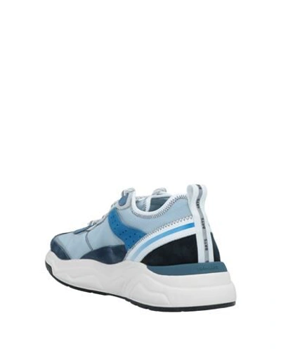 Shop Brimarts Man Sneakers Sky Blue Size 9 Soft Leather, Textile Fibers