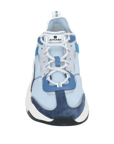 Shop Brimarts Man Sneakers Sky Blue Size 9 Soft Leather, Textile Fibers