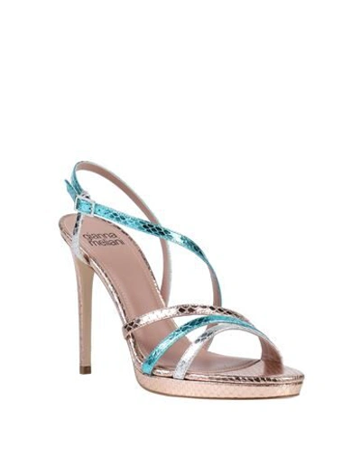 Shop Gianna Meliani Sandals In Turquoise