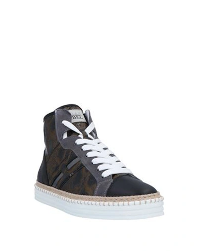Hogan Rebel Sneakers In Black