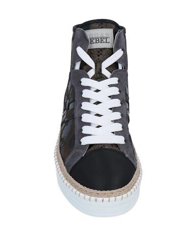 Hogan Rebel Sneakers In Black