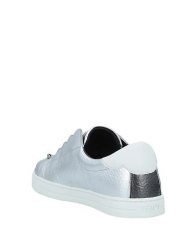 Shop Fendi Sneakers In Silver