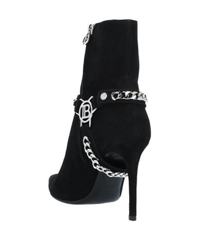 Shop Balmain Ankle Boots In Black