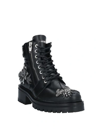 Shop Balmain Ankle Boots In Black