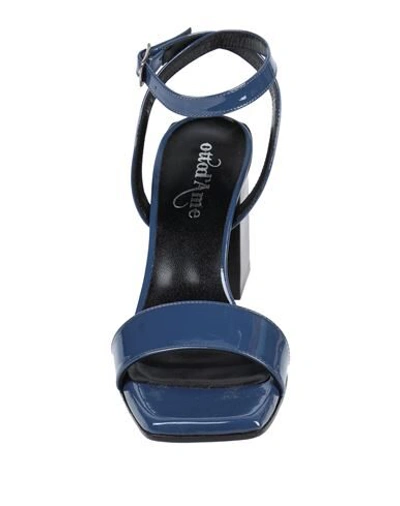 Shop Ottod'ame Sandals In Slate Blue
