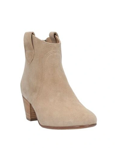 Shop Belstaff Woman Ankle Boots Sand Size 5 Soft Leather