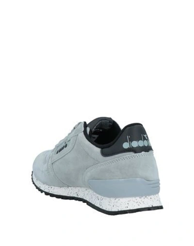 Shop Diadora Woman Sneakers Grey Size 5 Soft Leather, Textile Fibers