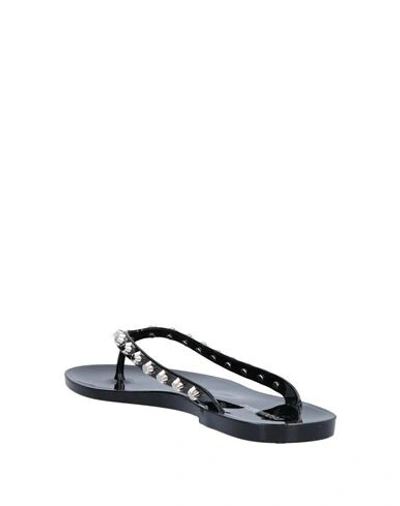 Shop Dsquared2 Toe Strap Sandals In Black