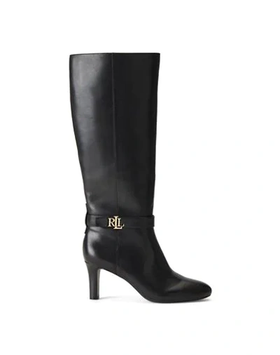 Shop Polo Ralph Lauren Lauren Ralph Lauren Woman Boot Black Size 7.5 Soft Leather