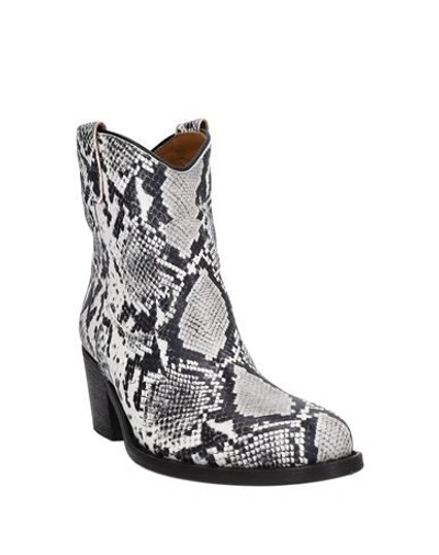 Via Roma 15 Ankle Boots In Light Grey