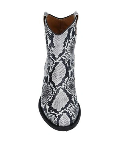 Via Roma 15 Ankle Boots In Light Grey