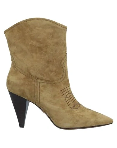 Shop Lola Cruz Ankle Boots In Green