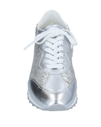 Shop Casadei Sneakers In Silver