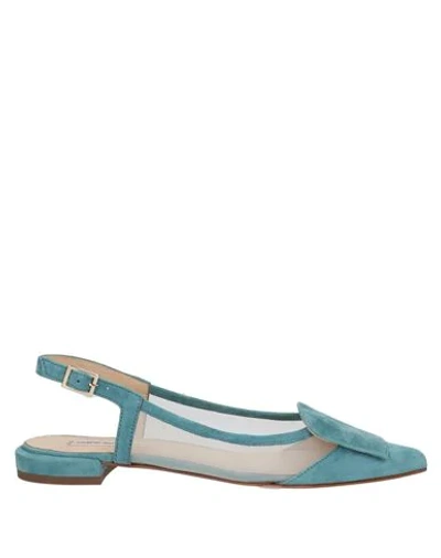 Shop Fabio Rusconi Ballet Flats In Pastel Blue