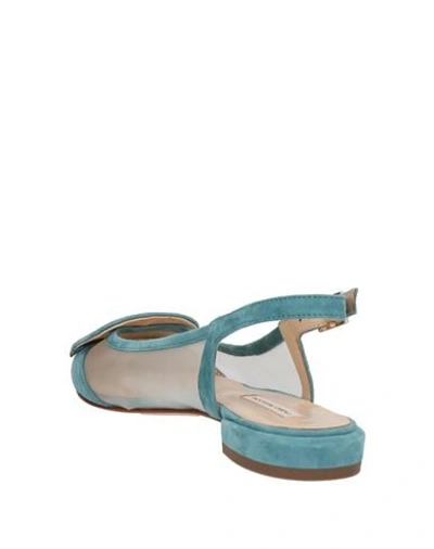 Shop Fabio Rusconi Ballet Flats In Pastel Blue