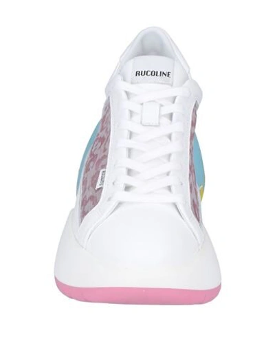 Shop Ruco Line Rucoline Woman Sneakers White Size 4 Soft Leather, Textile Fibers
