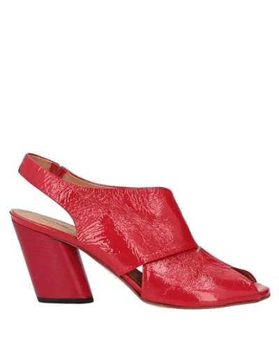 Shop Halmanera Woman Sandals Red Size 6 Soft Leather