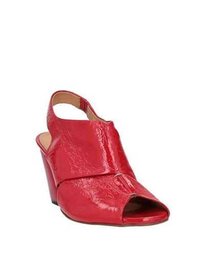 Shop Halmanera Woman Sandals Red Size 6 Soft Leather