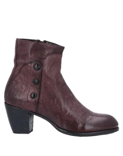 Shop Corvari Ankle Boots In Deep Purple