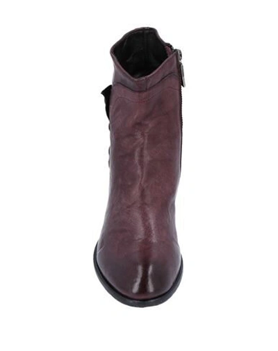 Shop Corvari Ankle Boots In Deep Purple