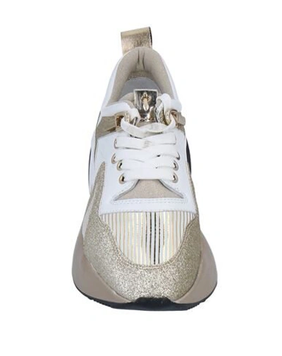 Shop Cesare Paciotti 4us Sneakers In Gold