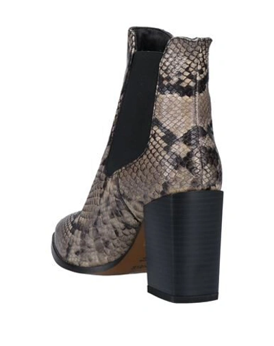 Shop Cafènoir Woman Ankle Boots Grey Size 6 Soft Leather