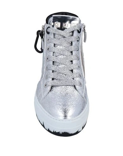 Shop Cesare Paciotti 4us Sneakers In Silver