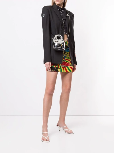 Pre-owned Dior Mania Rasta Denim Skirt In Multicolour