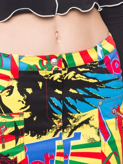 Pre-owned Dior Mania Rasta Denim Skirt In Multicolour