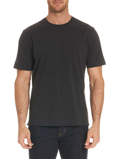 Shop Robert Graham Neo Crew Neck T-shirt In Black