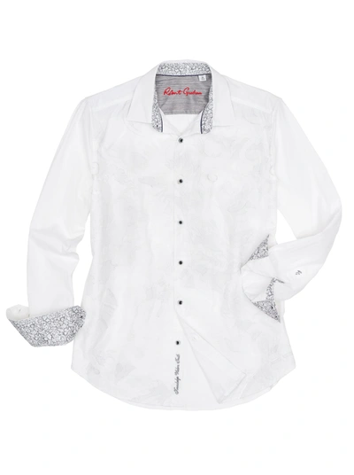 Robert graham white store dress shirt