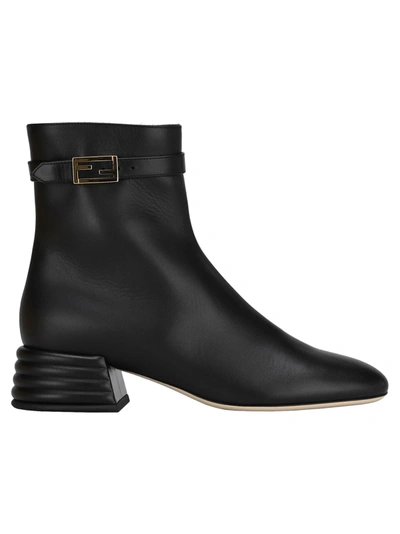 Shop Fendi Promenade Ankle Boots In Black