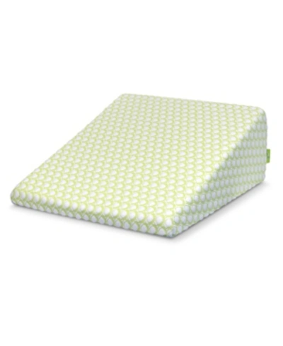 Rio Home Fashions Sleep Yoga 10" Memory Foam Bed Wedge Pillow In Green