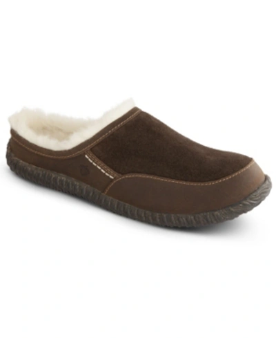 Shop Acorn Men's Rambler Mule Slip On Indoor/outdoor Slippers In Chocolate