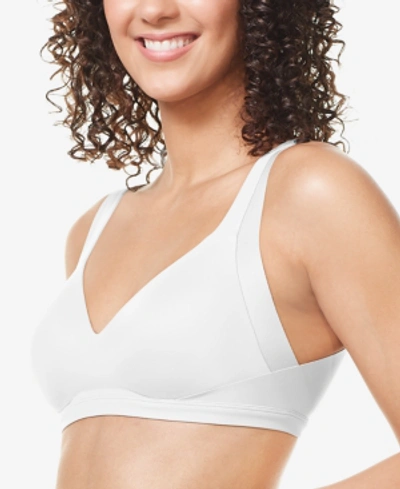 Shop Warner's Warners No Side Effects Underarm And Back-smoothing Comfort Wireless Lightly Lined T-shirt Bra Ra223 In White