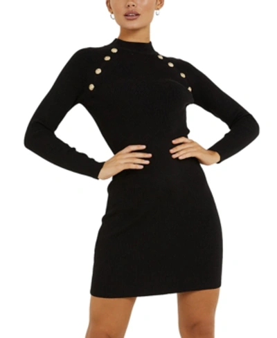 Shop Quiz Embellished Bodycon Dress In Black