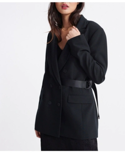 Shop Superdry Women's Edit Blazer In Black