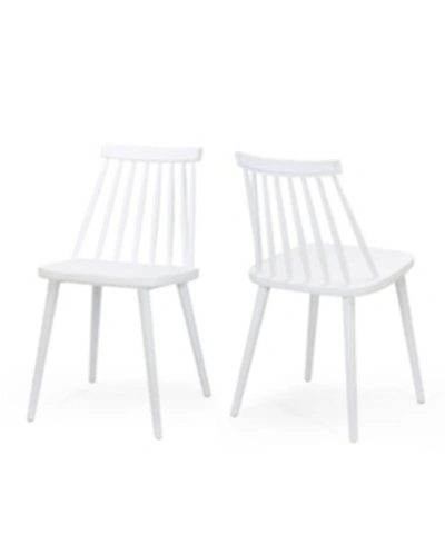 Shop Noble House Dunsmuir Dining Chair, Set Of 2 In White