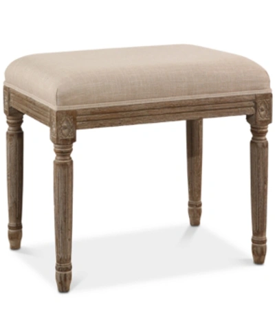 Shop Abbyson Living Joanna Rectangular Ottoman Bench In Natural