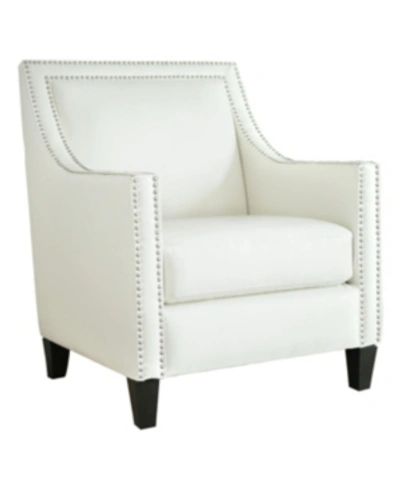 Shop Abbyson Living Sophia Arm Chair In White