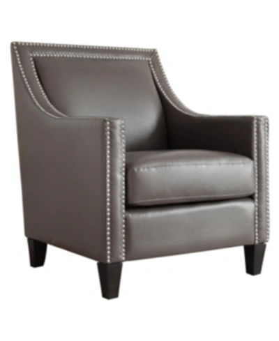 Shop Abbyson Living Sophia Arm Chair In Grey