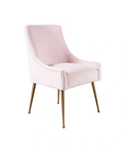 Shop Abbyson Living Dakota Dining Chair In Blush Pink