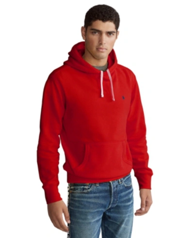 Shop Polo Ralph Lauren Men's Rl Fleece Hoodie In Rl Red