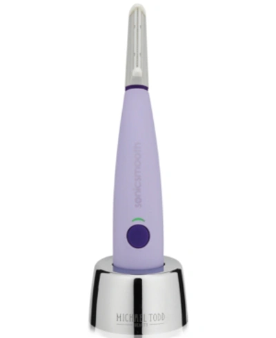 Shop Michael Todd Beauty Sonicsmooth Sonic Dermaplaning 2 In 1 Facial Exfoliation & Peach Fuzz Hair Removal System In Lavender